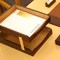 Dacasso Brown Crocodile Embossed Leather Letter Tray AG-2001 - alternate 7